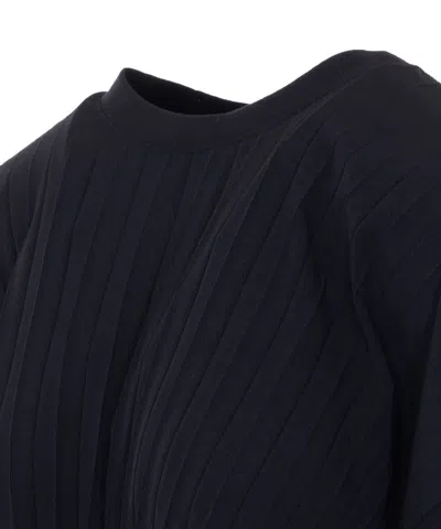 Twinset Black Sweater In Blue