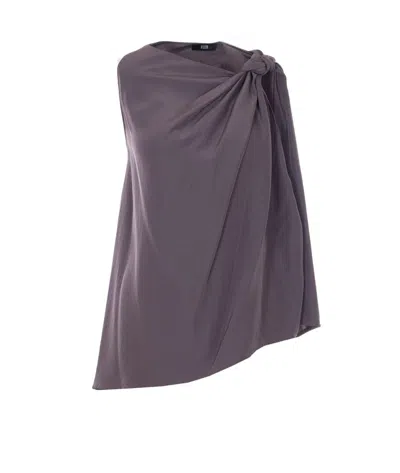 Eleh Knot Sleeveless Top In Purple