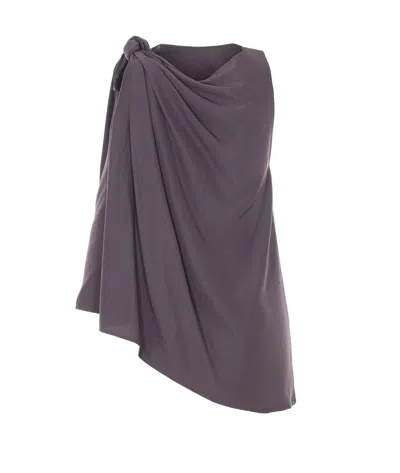 Eleh Knot Sleeveless Top In Purple