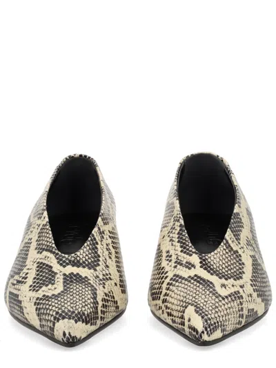 Aeyde Womens Cream Clara Pointed-toe Snake-print Heeled Leather Pumps Eur 38/5 Uk In Animal Print