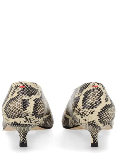 Aeyde Womens Cream Clara Pointed-toe Snake-print Heeled Leather Pumps Eur 38/5 Uk In Animal Print