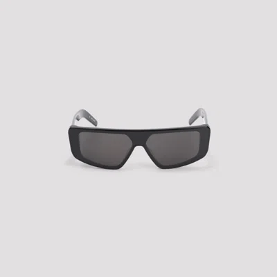 Rick Owens Performa Rectangle-frame Sunglasses In Black