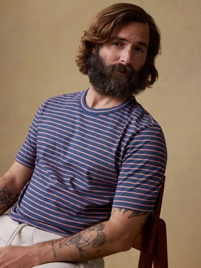 Faherty Sunwashed Regenerative T-shirt In Blue