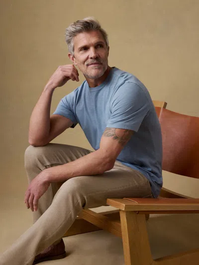 Faherty Sunwashed Regenerative T-shirt In Blue