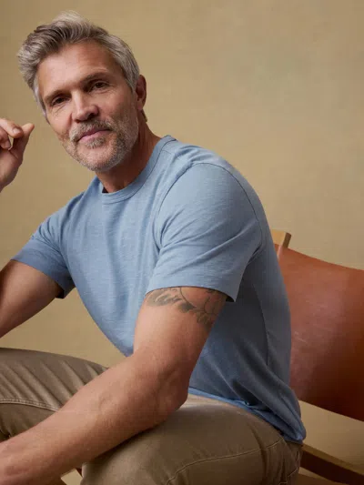 Faherty Sunwashed Regenerative T-shirt In Blue