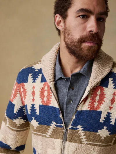 Faherty Thunder Voice Eagle Cardigan In Multi