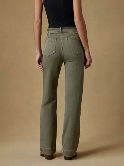 Faherty Stretch Terry Patch Pocket Pants In Green