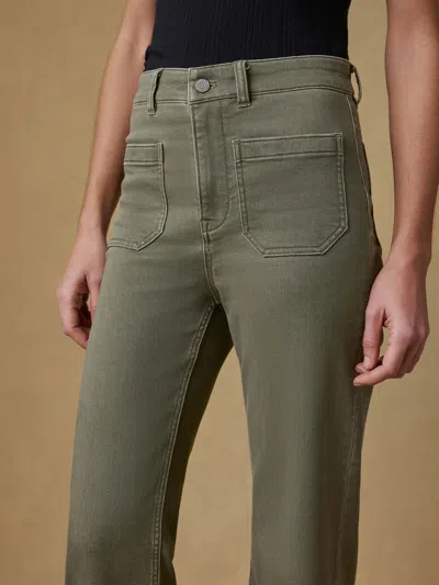 Faherty Stretch Terry Patch Pocket Pants In Green