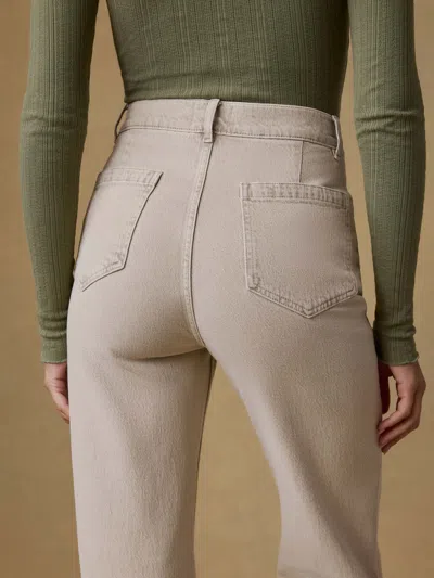 Faherty Sunfaded Denim Patch Pocket Pants In White