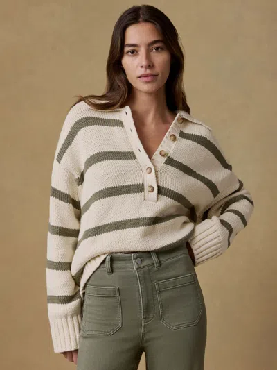 Faherty Sunwashed Cotton Polo Sweater In Multi