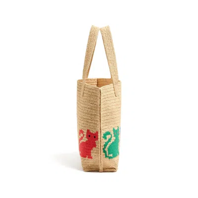 Valentino Garavani  Garavani Raffiachat Large Raffia Shopping Bag Woman Natural Uni In Neutral