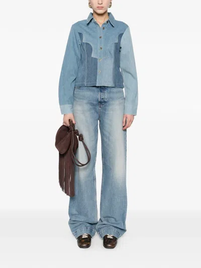 PATCHWORK BUTTON-UP JACKET