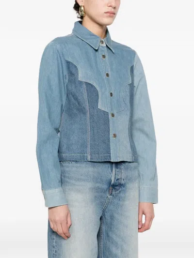 PATCHWORK BUTTON-UP JACKET