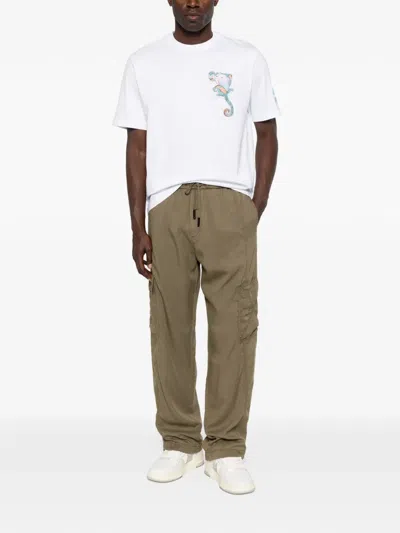 Iceberg Monkey-embroidered T-shirt In White