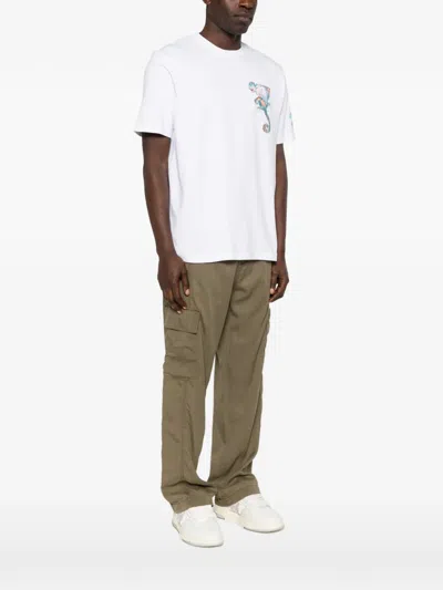 Iceberg Monkey-embroidered T-shirt In White