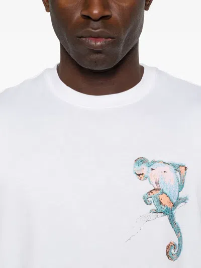 Iceberg Monkey-embroidered T-shirt In White