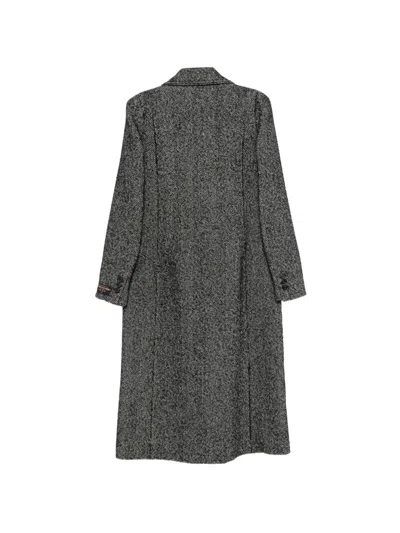 N°21 Double-breasted Woven Coat In Multi