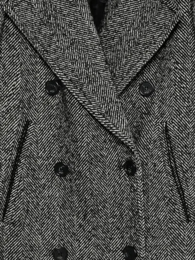 N°21 Double-breasted Woven Coat In Multi
