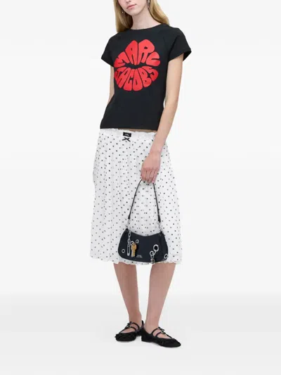 Marc Jacobs Logo-detail T-shirt In Black