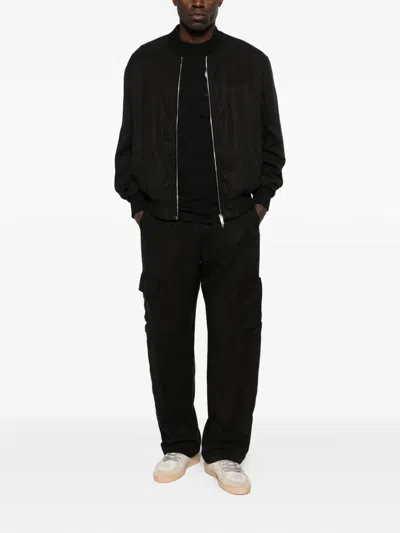 Iceberg Black Bomber Jacket In Black