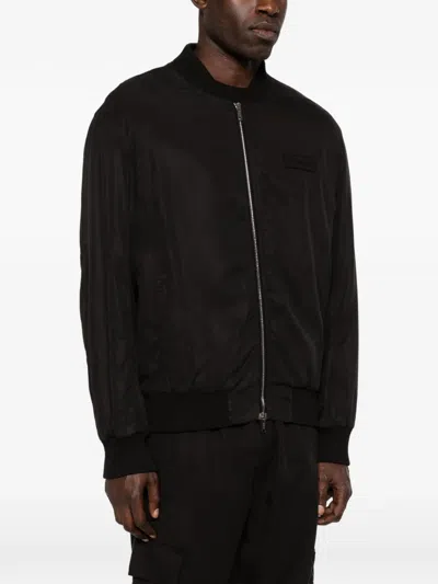Iceberg Black Bomber Jacket In Black