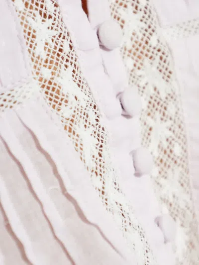 Loveshackfancy Lace Button Top In White