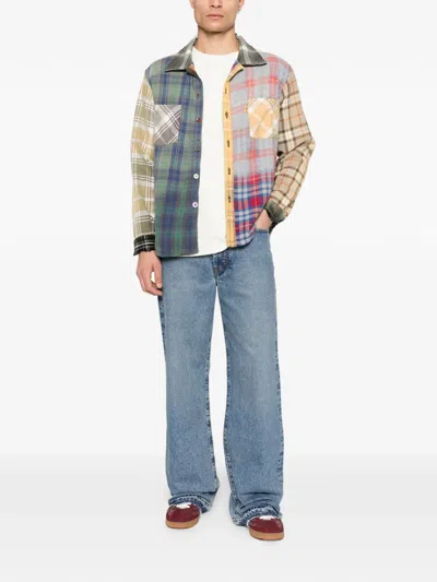 Gallery Dept. Patchwork Checked Shirt In Multi