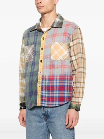 Gallery Dept. Patchwork Checked Shirt In Multi