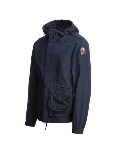 Parajumpers Hooded Multi-pocket Jacket In Blue