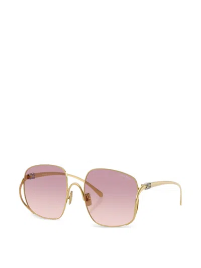 Miu Miu Mu A57s 57mm Gradient Square Sunglasses In Pink