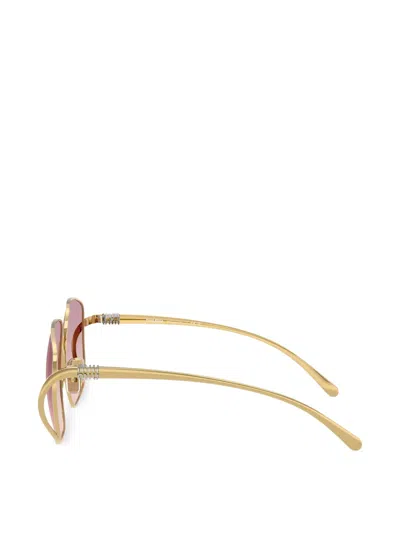 Miu Miu Mu A57s 57mm Gradient Square Sunglasses In Pink