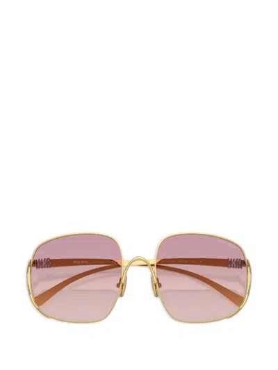 Miu Miu Mu A57s 57mm Gradient Square Sunglasses In Pink
