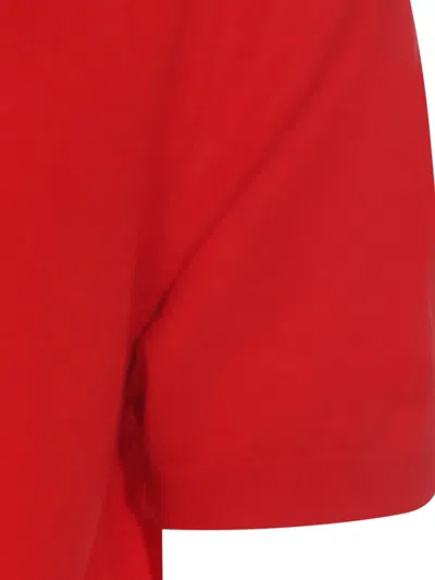 Malo Red Cotton T-shirt In White