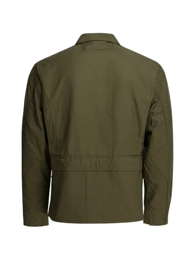 Buzz Rickson's Zip-up Flap-pocket Shirt Jacket In Green