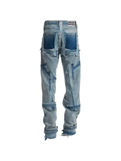 Who Decides War Exposure Patchwork Jeans In Blue