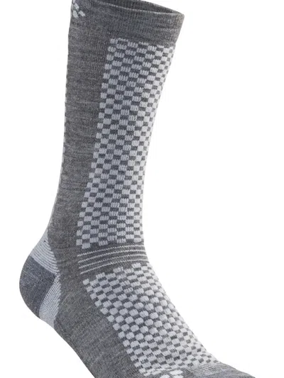 Craft Pattern Socks In Gray