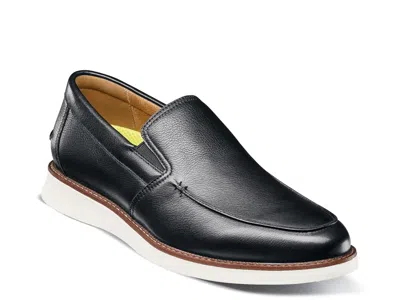 Florsheim Launch Moc Toe Venetian Slip-on In Black