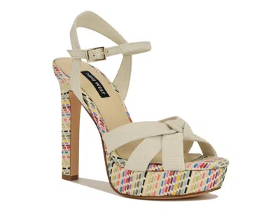 Nine West Windee Ankle Strap Platform Sandal In Gold