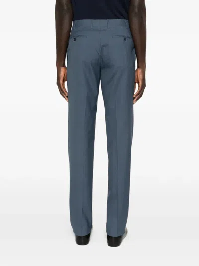 Canali Buttoned Trousers In Blue