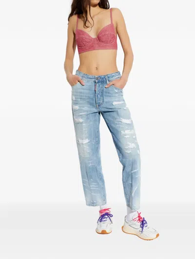 Dsquared2 Seam Bralette In Red