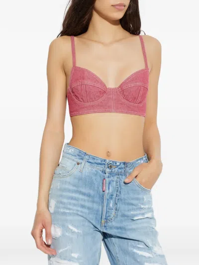 Dsquared2 Seam Bralette In Red