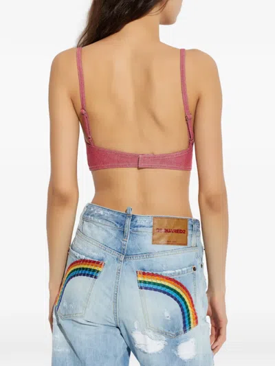 Dsquared2 Seam Bralette In Red