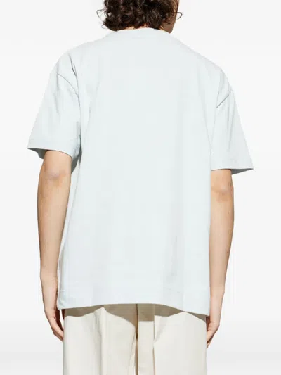 Samsoe & Samsoe Joel Logo T-shirt In Blue