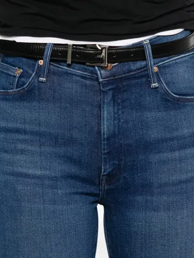 Mother The Weekender Mid Rise Flared Jeans In Kicks And Riffs In Blue