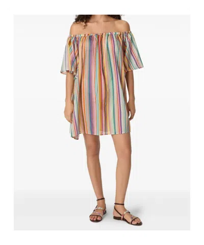 Missoni Off-shoulder Zigzag-pattern Cover-up In Multi