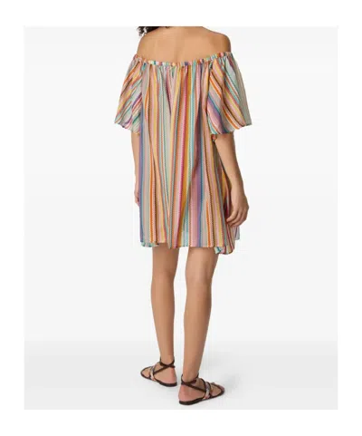 Missoni Off-shoulder Zigzag-pattern Cover-up In Multi
