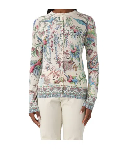Etro Floral-patterned Cardigan In Multi