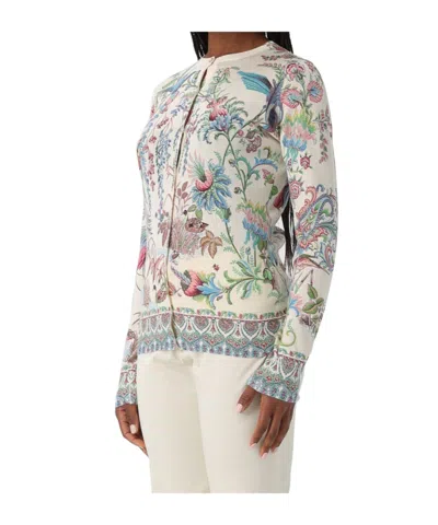 Etro Floral-patterned Cardigan In Multi