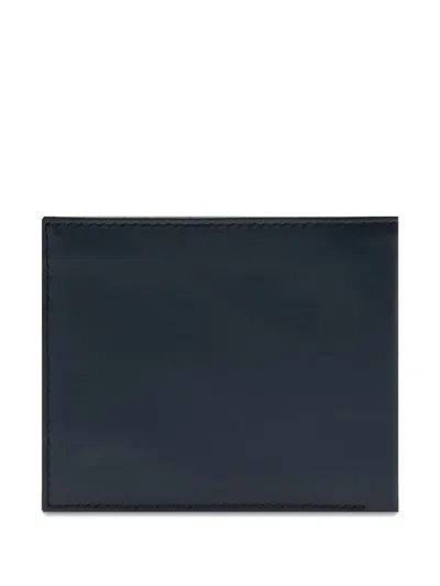 Lancel Leon Logo Wallet In Blue