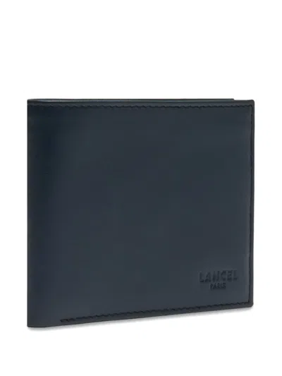 Lancel Leon Logo Wallet In Blue